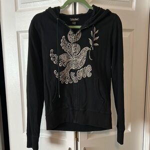 Black Graphic Hoodie by Lucky Brand